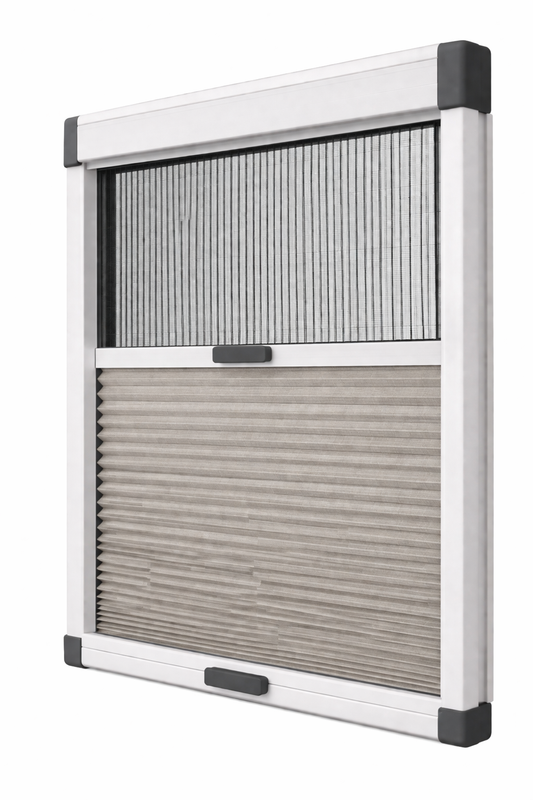 Pleated combination insect screen